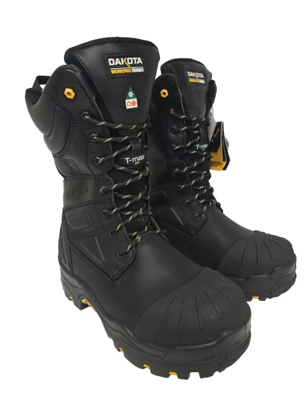 DAKOTA Men's 8901 Composite Toe Composite Plate HD3 Waterproof Boots Black 10M